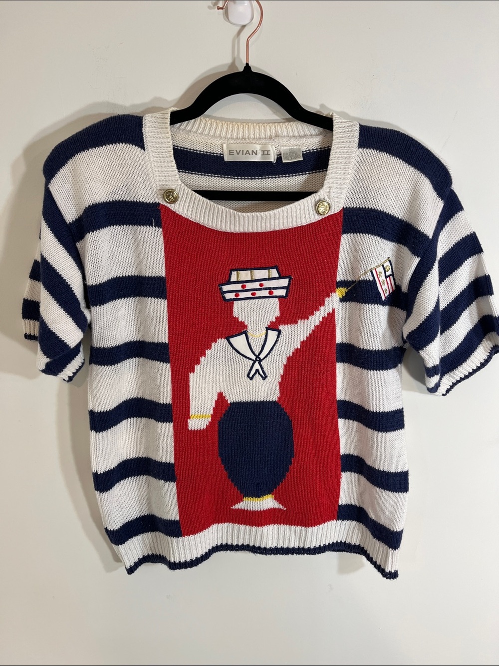 Evian nautical vintage sweater II Small